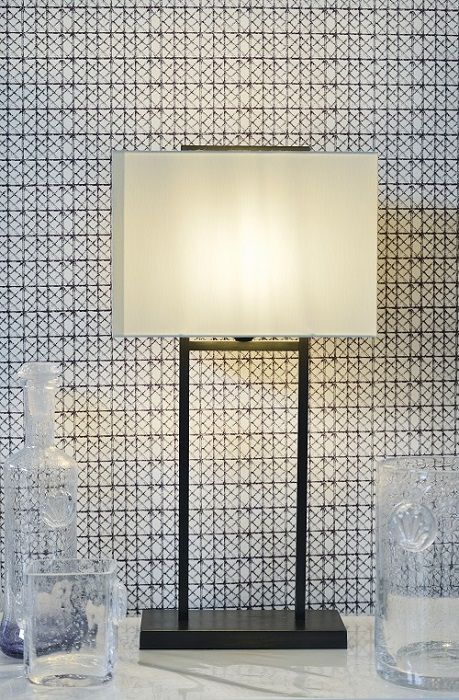 Lampe à poser design moderne led avec abat-jour blanc créative